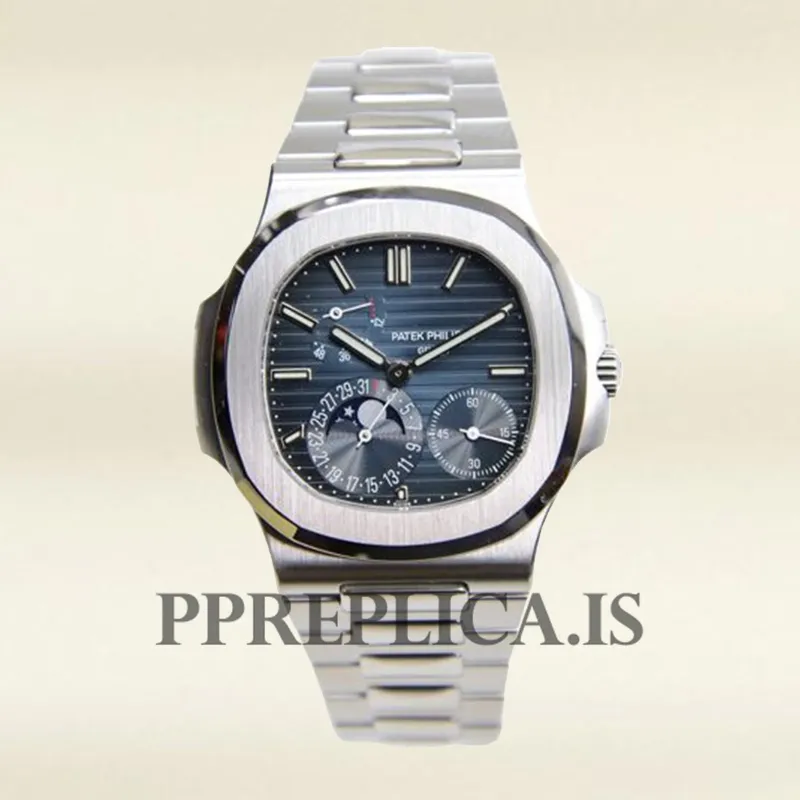 Patek Philippe Replica Nautilus 5712/1A-001 40mm Men's Silver-tone Bracelet - Image 2
