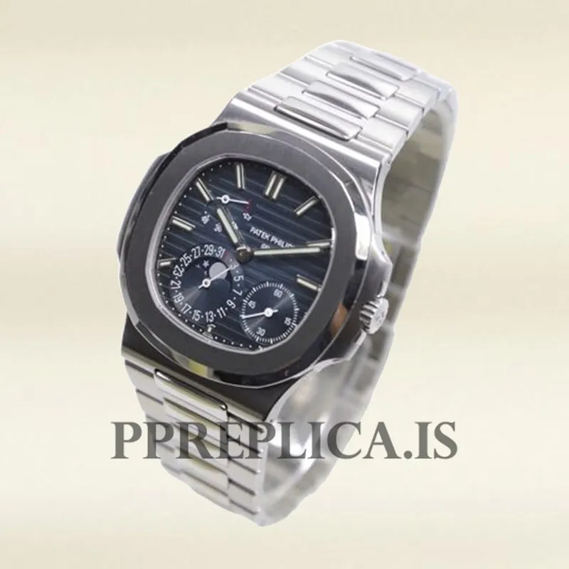 Patek Philippe Replica Nautilus 5712/1A-001 40mm Men's Silver-tone Bracelet - Image 3