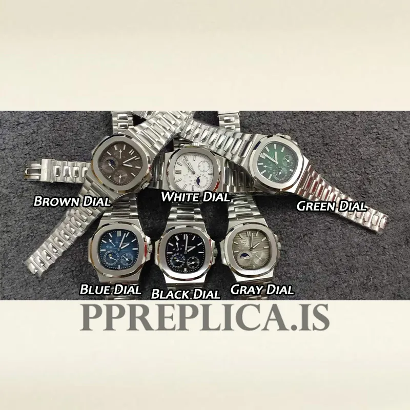 Patek Philippe Replica Nautilus 5712/1A-001 40mm Men's Silver-tone Bracelet - Image 5