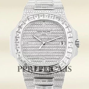 Replica Patek Philippe Nautilus 5719/10G-010 40mm Men's White Dial Silver-tone