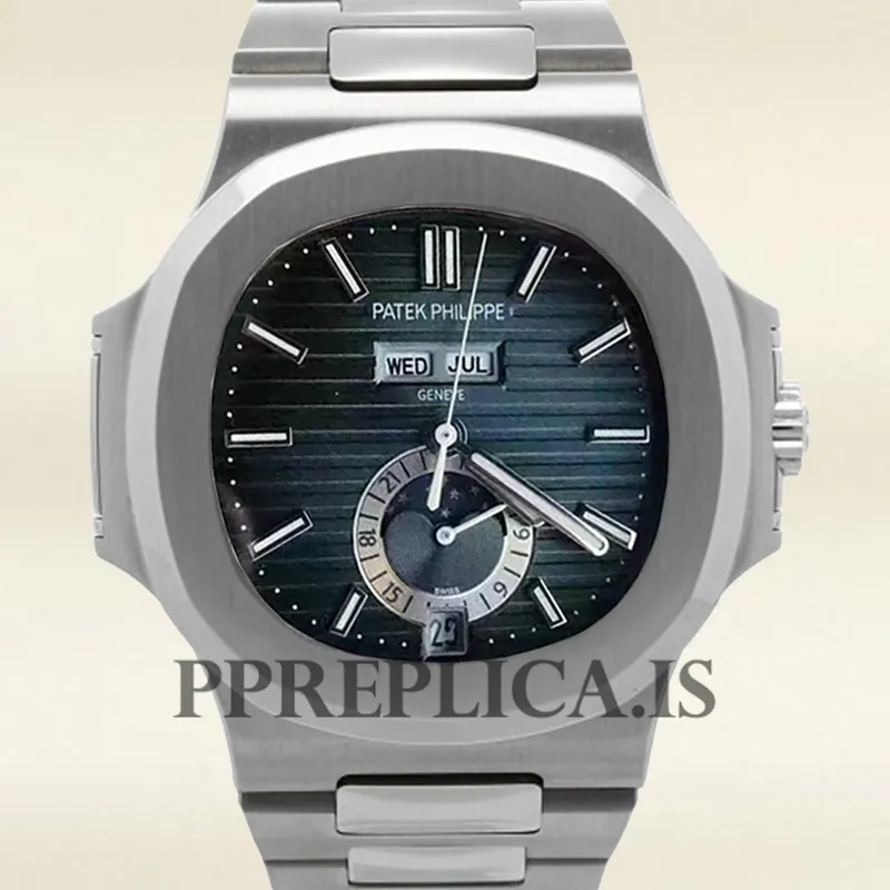 Fake Patek Philippe Nautilus Men's 5726/1A-014 40mm Silver-tone Bracelet