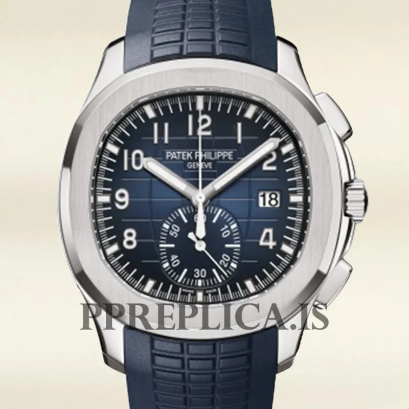 Fake Patek Philippe Aquanaut Men's 42mm 5968G-001 Automatic Rubber Band