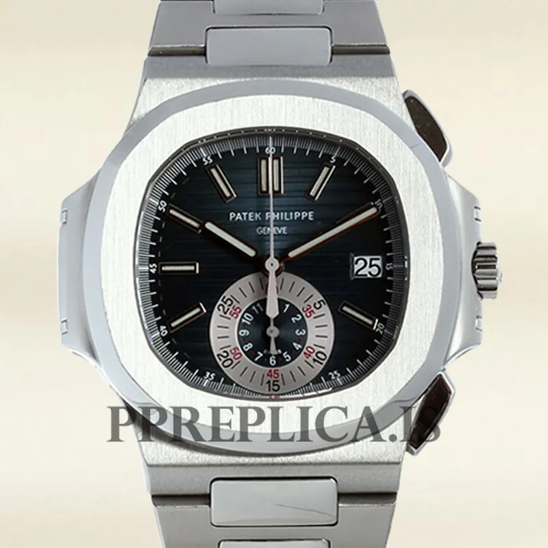 Patek Philippe Replica Nautilus Men's 5980/1A-001 40mm Silver-tone