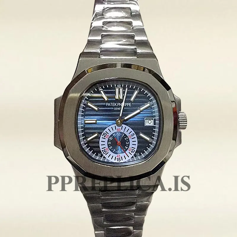 Patek Philippe Replica Nautilus Men's 5980/1A-001 40mm Silver-tone - Image 5