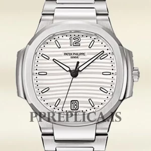 Fake Patek Philippe Nautilus 32mm 7118/1A-010 Ladies Silver-tone