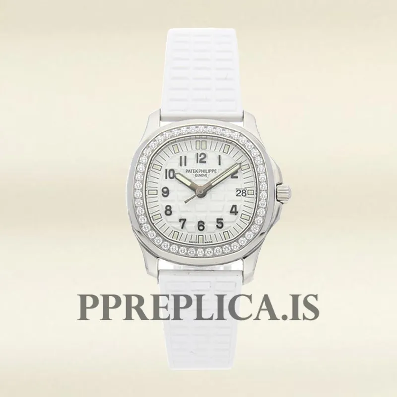 Replica Patek Philippe Aquanaut 32mm Ladies 5067A-024 Quartz Silver-tone - Image 2