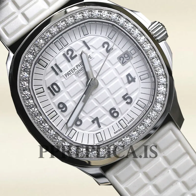 Replica Patek Philippe Aquanaut 32mm Ladies 5067A-024 Quartz Silver-tone - Image 3