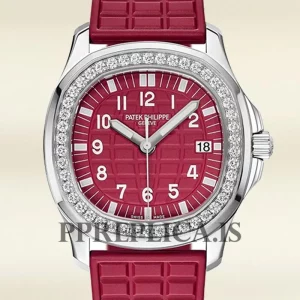 Replica Patek Philippe Aquanaut 5067A-027 Ladies 32mm Silver-tone
