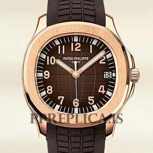 Replica Patek Philippe Aquanaut 5167R-001 40mm Men's Brown Dial Rubber Band