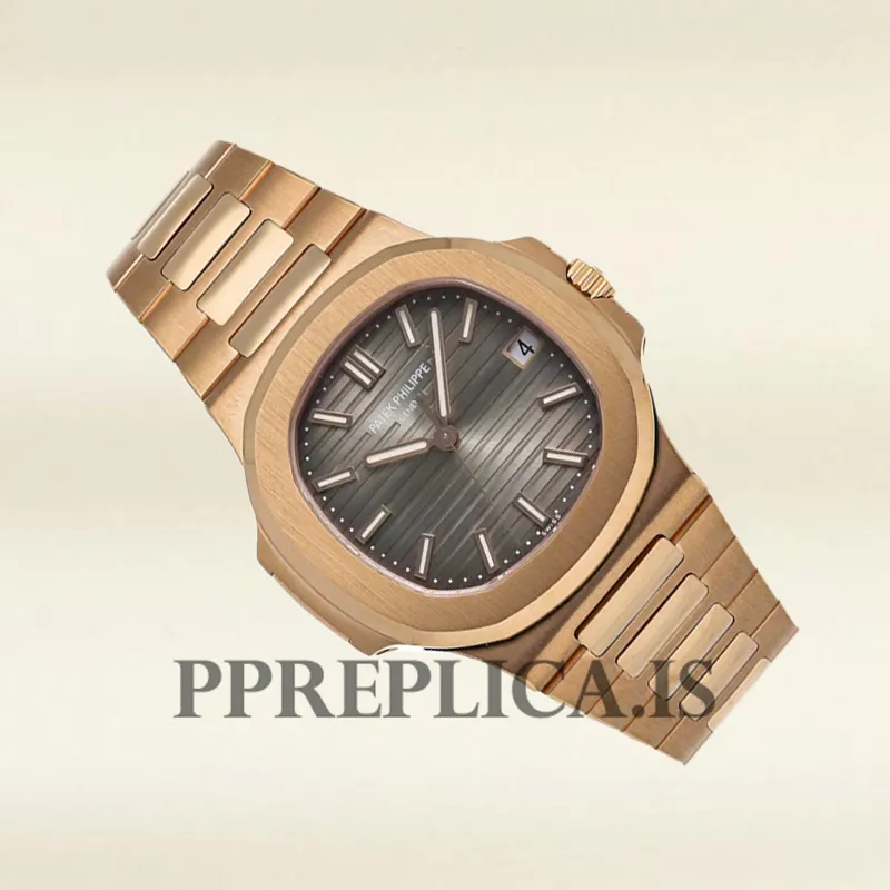 Replica Patek Philippe Nautilus 5711R-001 Men's 40mm Bracelet Automatic - Image 3