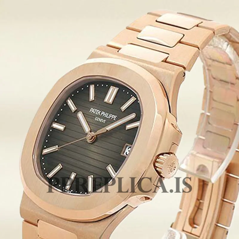Replica Patek Philippe Nautilus 5711R-001 Men's 40mm Bracelet Automatic - Image 4