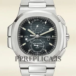 Fake Patek Philippe Nautilus 5990/1A-011 Men's 42mm Silver-tone Blue Dial