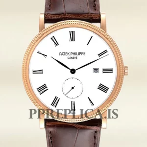 Fake Patek Philippe Calatrava Men's 40mm 5119R-001 Rose Gold-tone