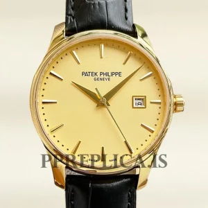 Fake Patek Philippe Calatrava 5227J-001-3 Men's 40mm Gold-tone