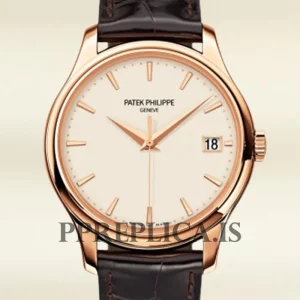 Fake Patek Philippe Calatrava 5227R-001-1 Men's 40mm Rose Gold-tone