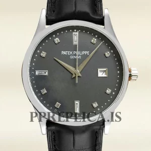 Patek Philippe Replica Calatrava 40mm 5297G-001 Men's Silver-tone