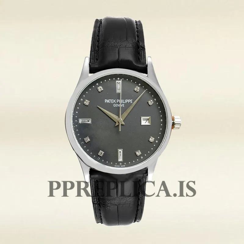 Patek Philippe Replica Calatrava 40mm 5297G-001 Men's Silver-tone - Image 2