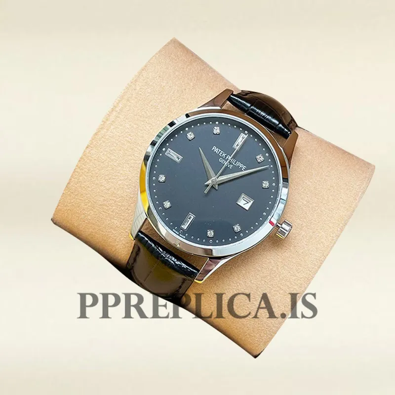 Patek Philippe Replica Calatrava 40mm 5297G-001 Men's Silver-tone - Image 3