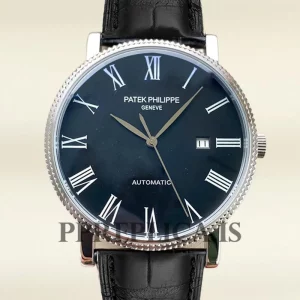 Patek Philippe Replica Calatrava Men's CalatravaBKRL004 40mm Leather Strap Automatic
