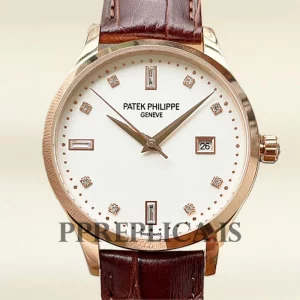 Patek Philippe Replica Calatrava CalatravaWSL002 Men's 40mm Leather Strap Automatic