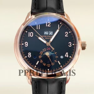 Patek Philippe Replica Grand Complications 40mm Men's GrandBKAL019 Black Dial Rose Gold-tone
