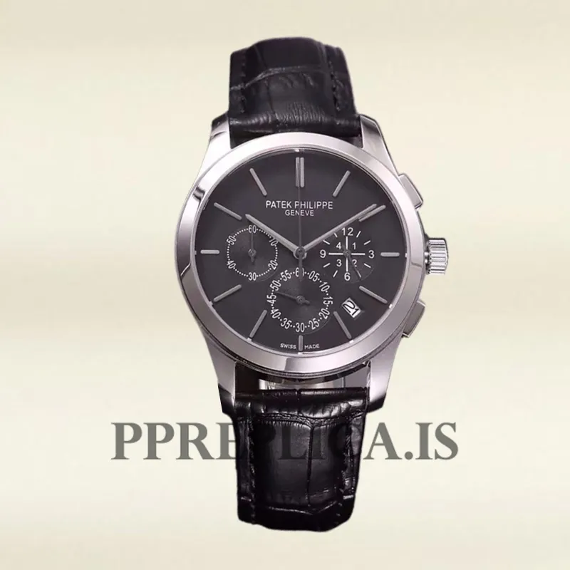 Patek Philippe Replica Grand Complications GrandBKSL028 Men's 40mm Silver-tone Quartz - Image 2